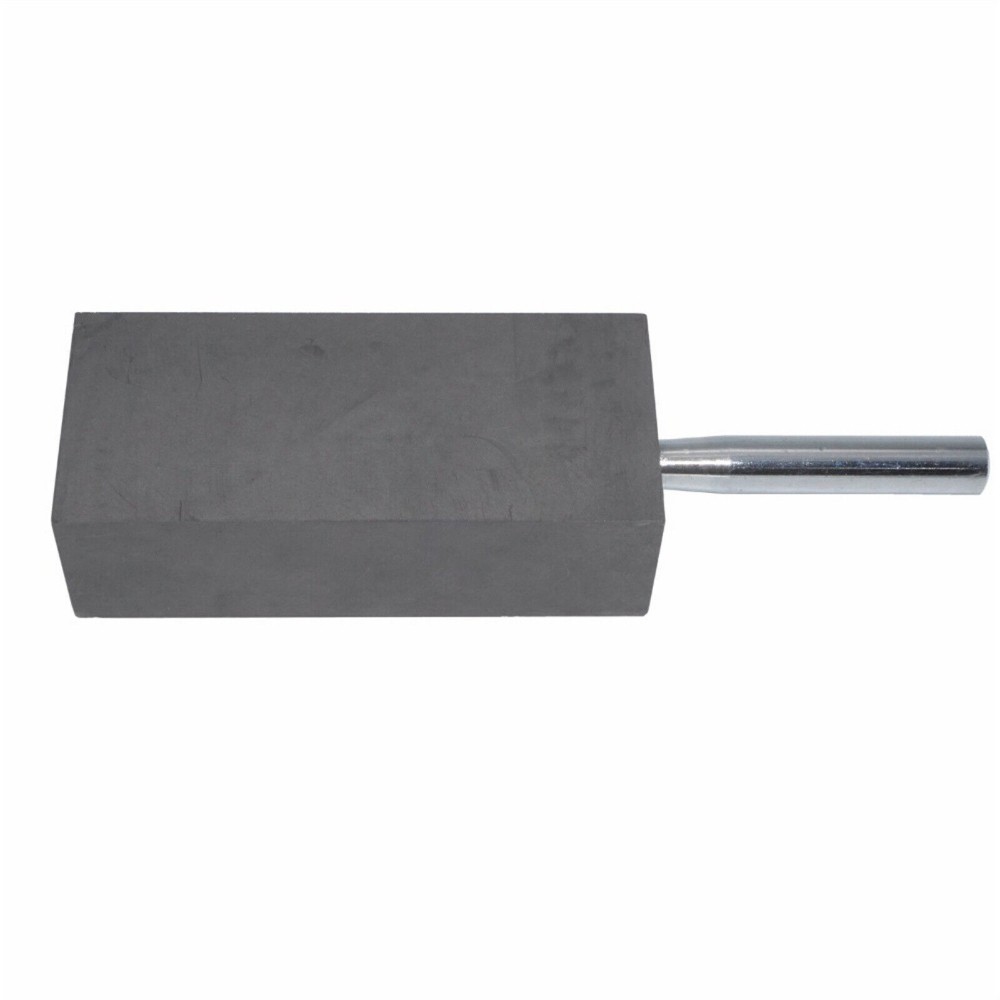2x Graphite Ingot Mold Casting Crucible Melting Metal Gold Silver W/Handle 0.5kg