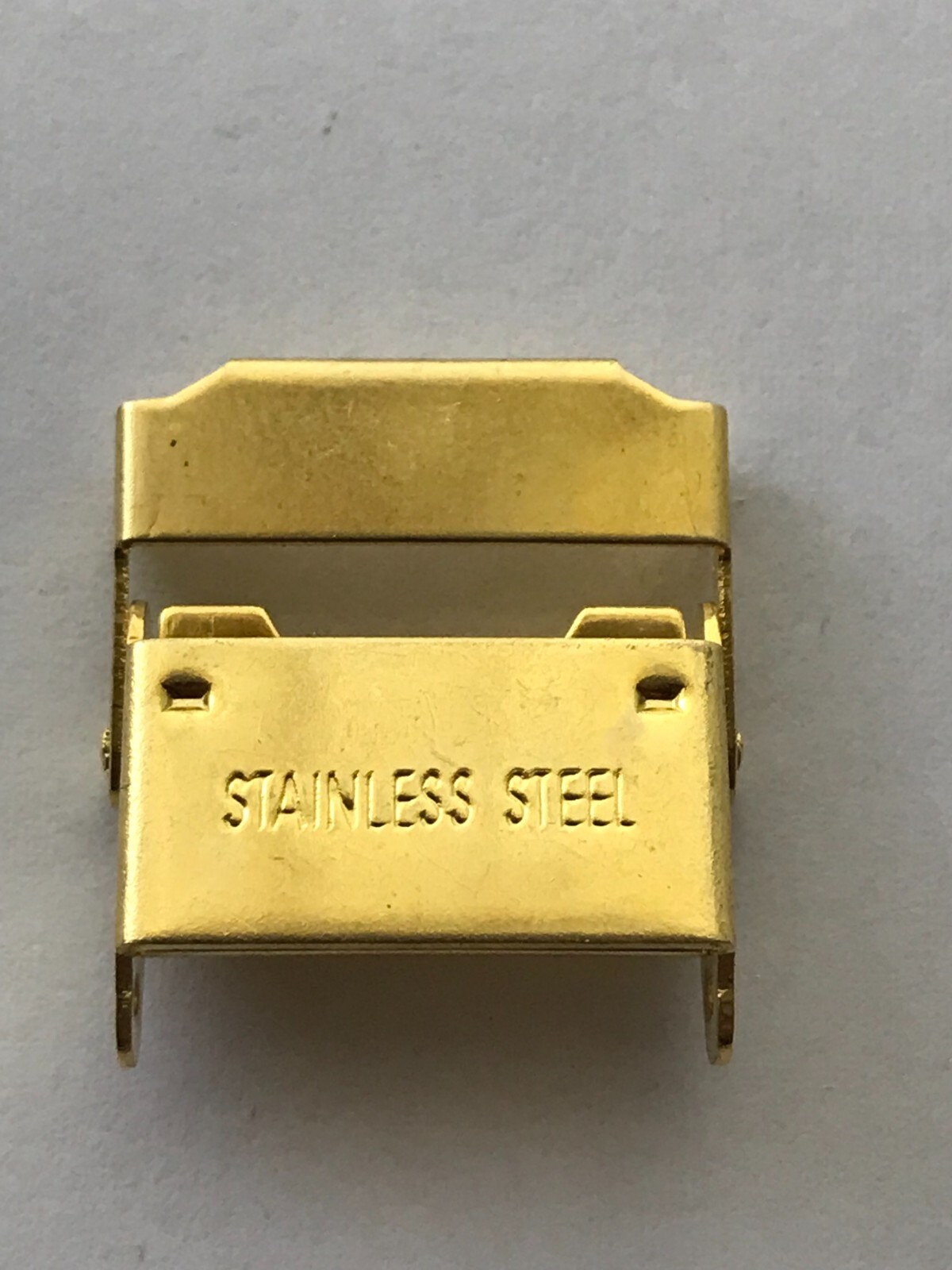 Sliding Clamp Security Clasp Watch Bracelet Strap 7mm to 22mm Gold and Silver