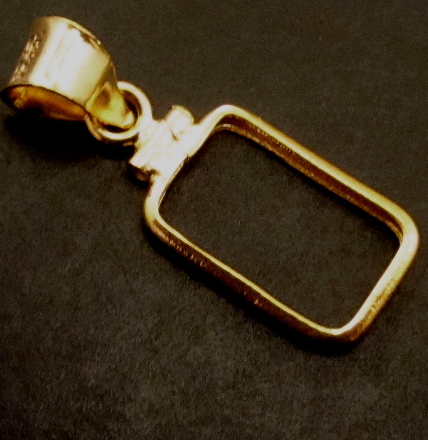 Coin Bezel 14K Gold Filled for 1 g Gold Pamp Bar Size 14.8mm x 8.9mm x 0.5mm New
