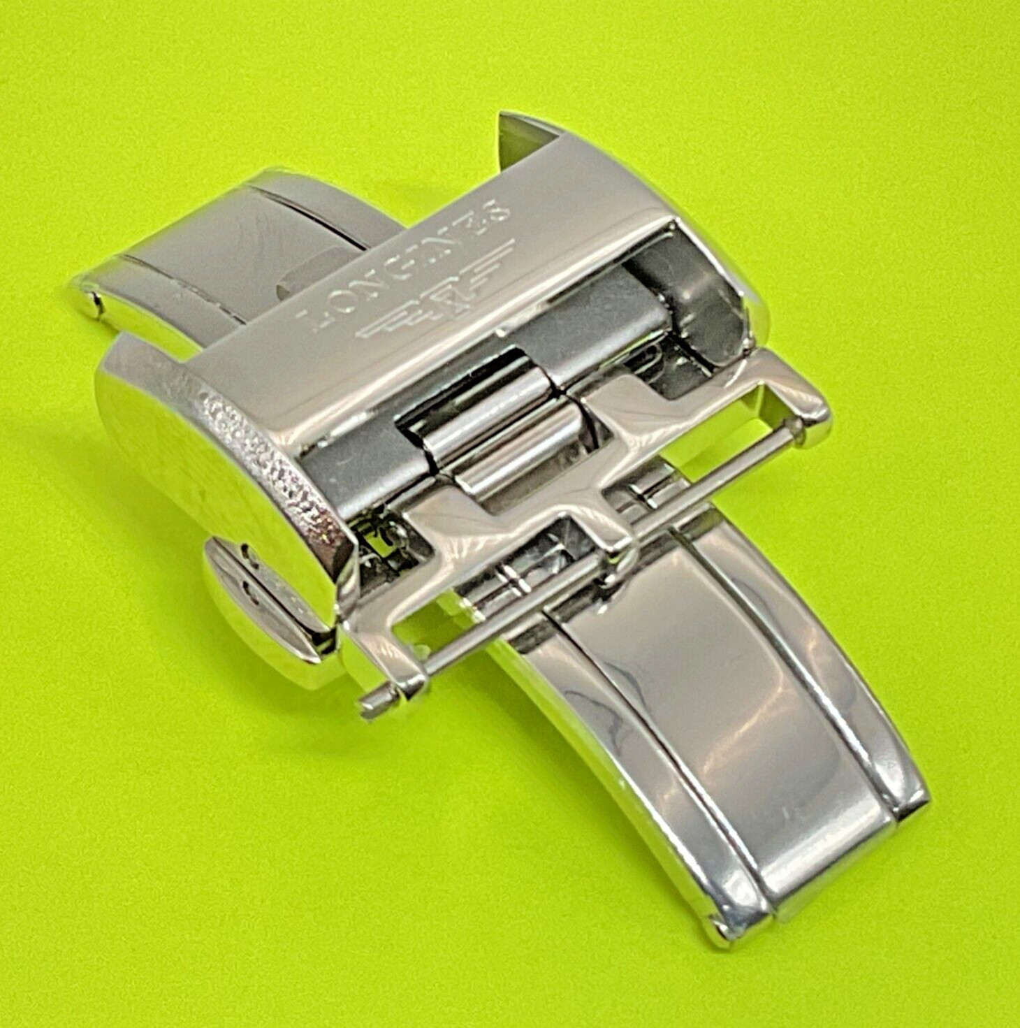 NEW GENUINE LONGINES 18MM DEPLOYMENT CLASP BUCKLE STAINLESS STEEL L639119706