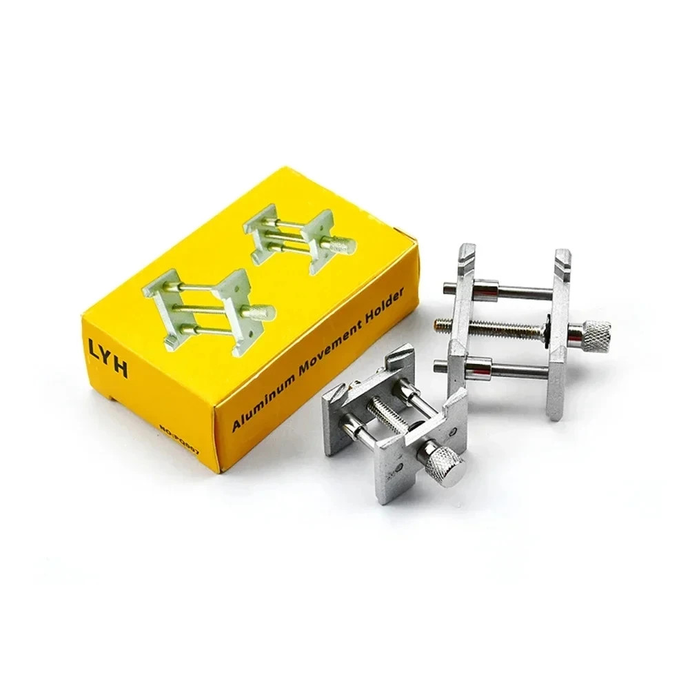 2PCS Universal 2-in-1 Watch Movement Holder Fixed Base Repair Tool Watchmaker