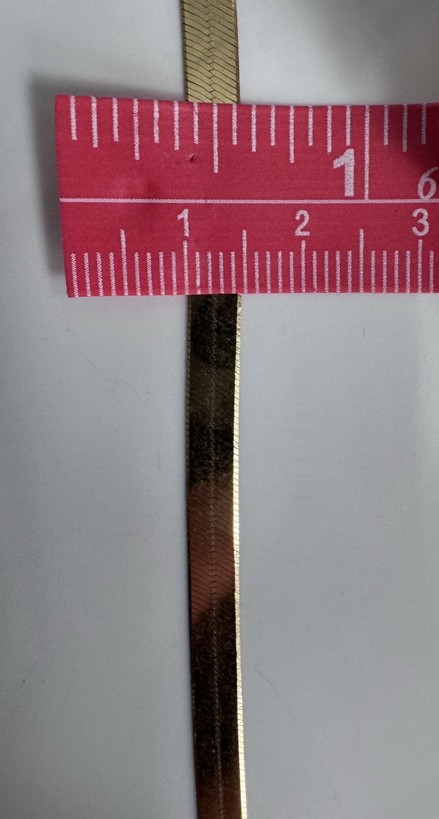 14k 20 Inch 5 mm Herringbone Necklace 9 grams Made In Italy