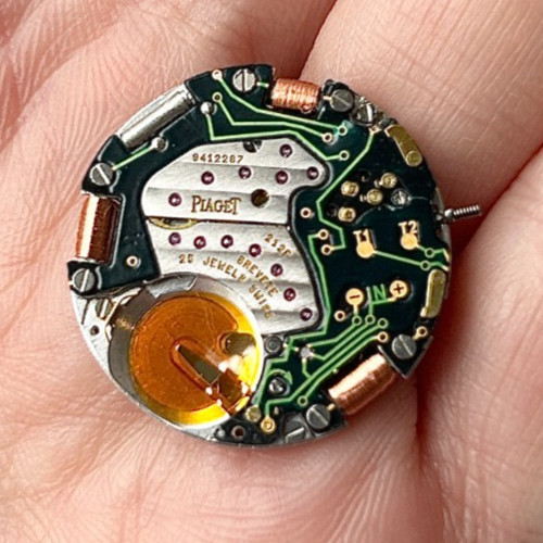 A Piaget Dancer Calendar Chronograph Wristwatch Movement & Dial, Cal 212P