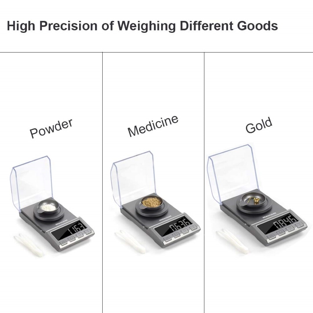 Digital Milligram Scale100g/.0001g Pro Lab Balance Diamond Battery
