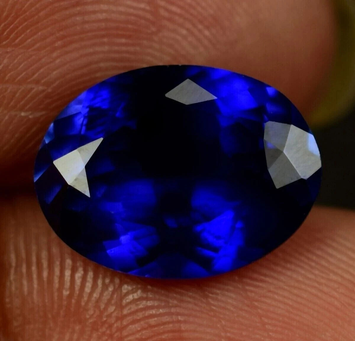 31 Ct AAA+ Natural Kashmiri Blue Sapphire Loose Gemstone Oval Cut IGL Certified