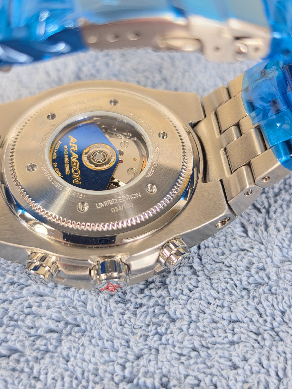 Aragon A161BLU Enforcer Valjoux 7750 Limited Edition 50mm Automatic Watch