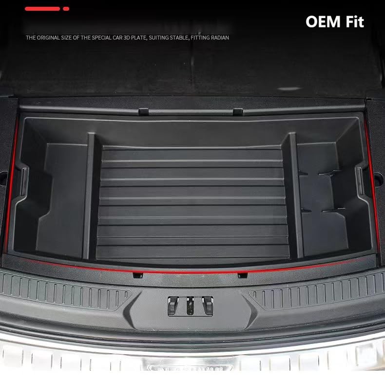 For 2020-2024 Ford Explorer Trunk Hidden Organizer, SUV Insert Cargo Rear