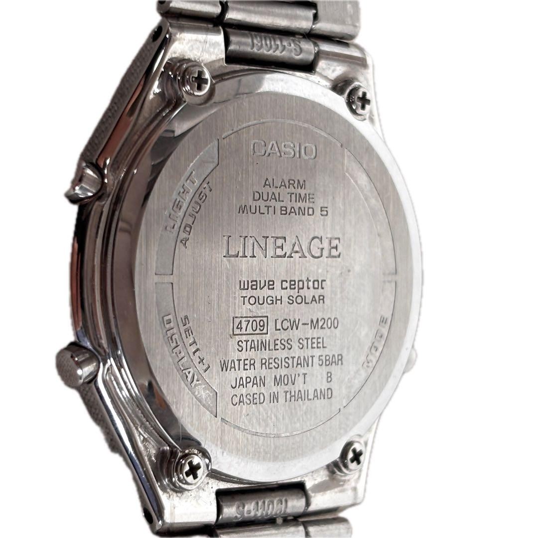 CASIO LINEAGE LCW-M200 Radio-Controlled Solar Watch, Gray Dial, Men’s