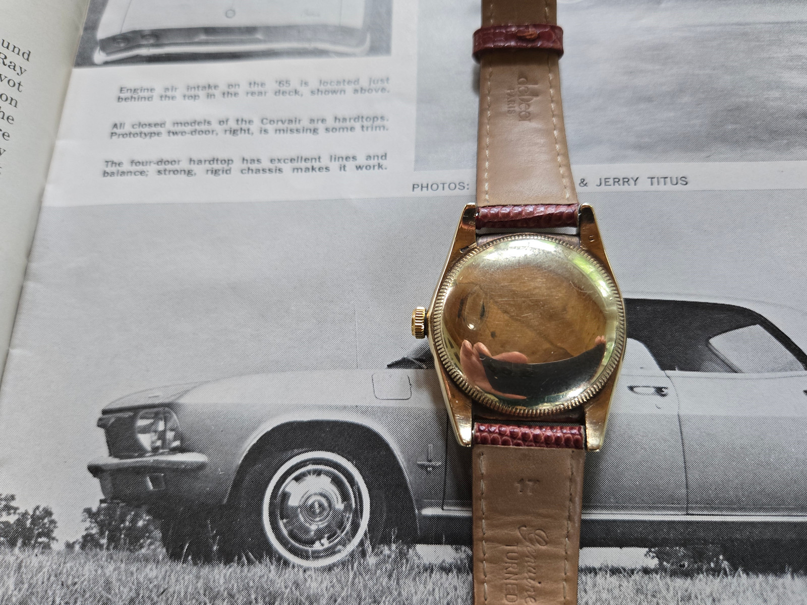 Rare Solid 10K Rolex 5015 Oyster Perpetual Bubbleback from 1948, Serviced