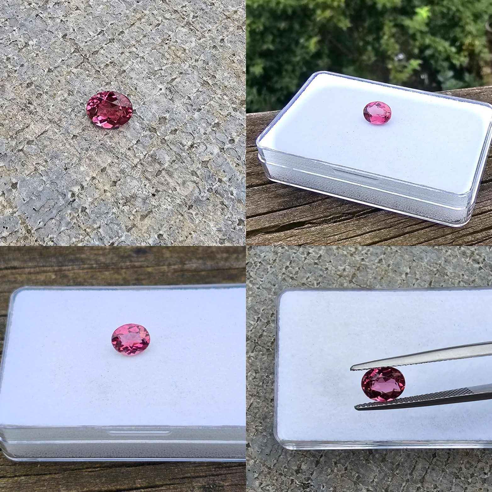 Pink Tourmaline 7.6mm x 6.2mm Oval Loose Gemstone!