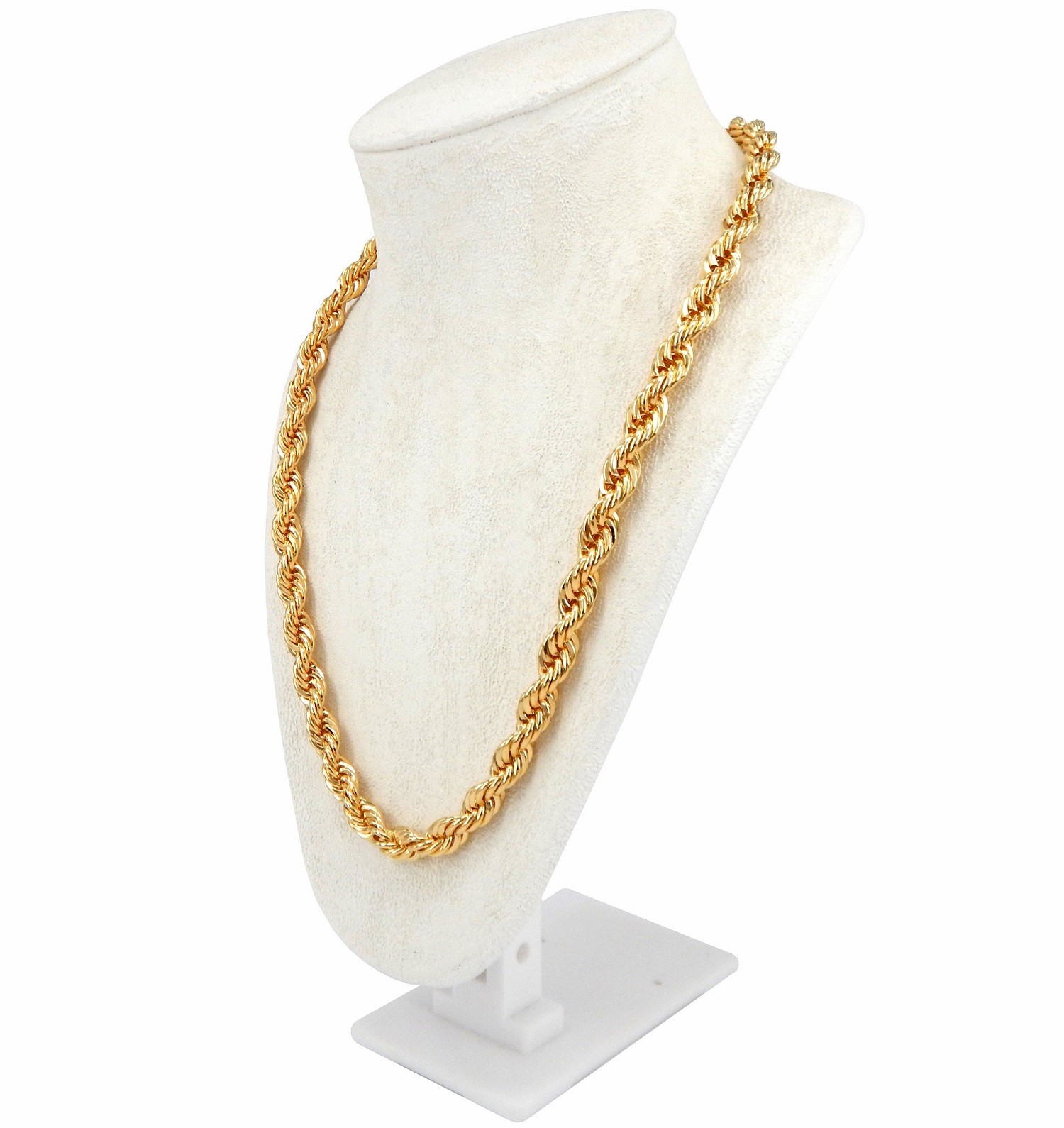 Men’s Rope Chain 8mm Hip Hop RUN DMC Necklace 20″ 22″ 24″ 26″ 30″ inch