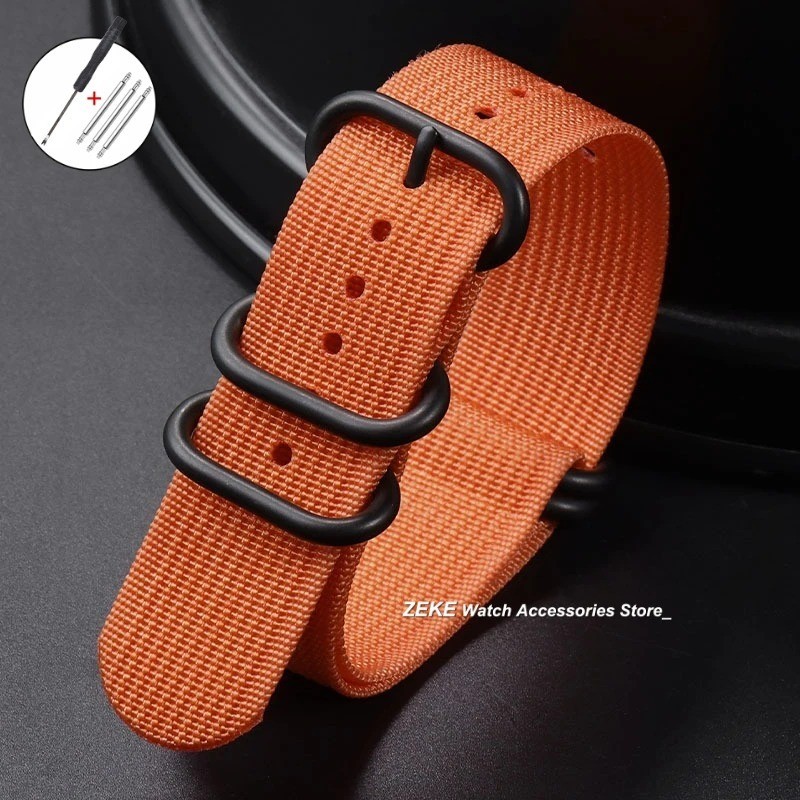 18mm 20mm 22mm 24mm Ballistic Durable Military Nylon Wrist Watch Band Strap