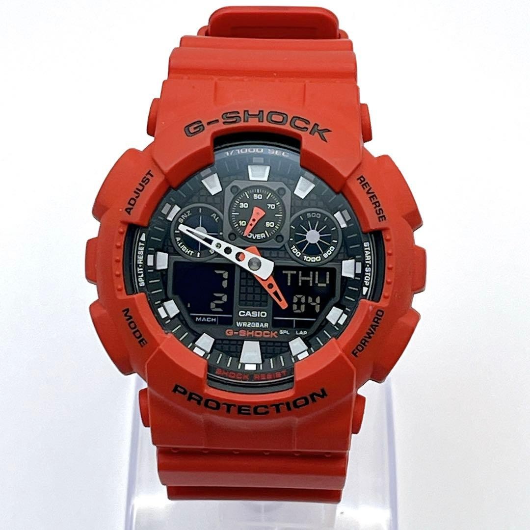 CASIO G-SHOCK GA-100B-4A Analog-Digital Men’s Watch (Working Condition)