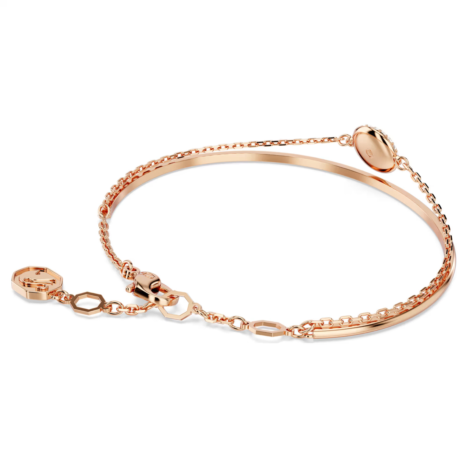 Sublima White Rose Gold Tone Plated Bangle New