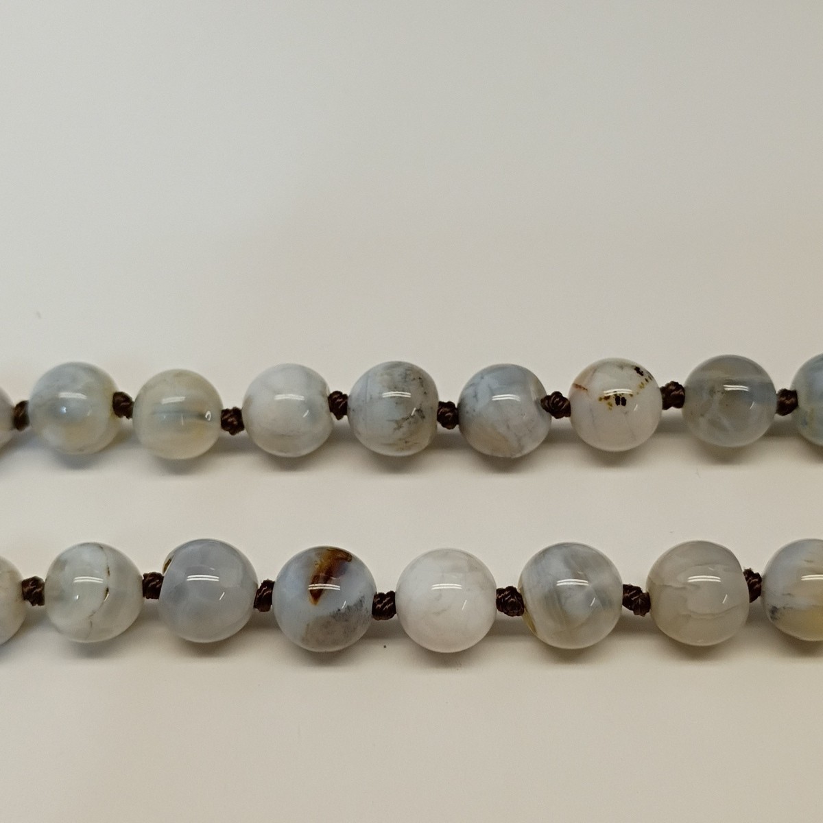 Natural Gemstone 33″ Hand Knotted Polished Bead No Clasp Necklace