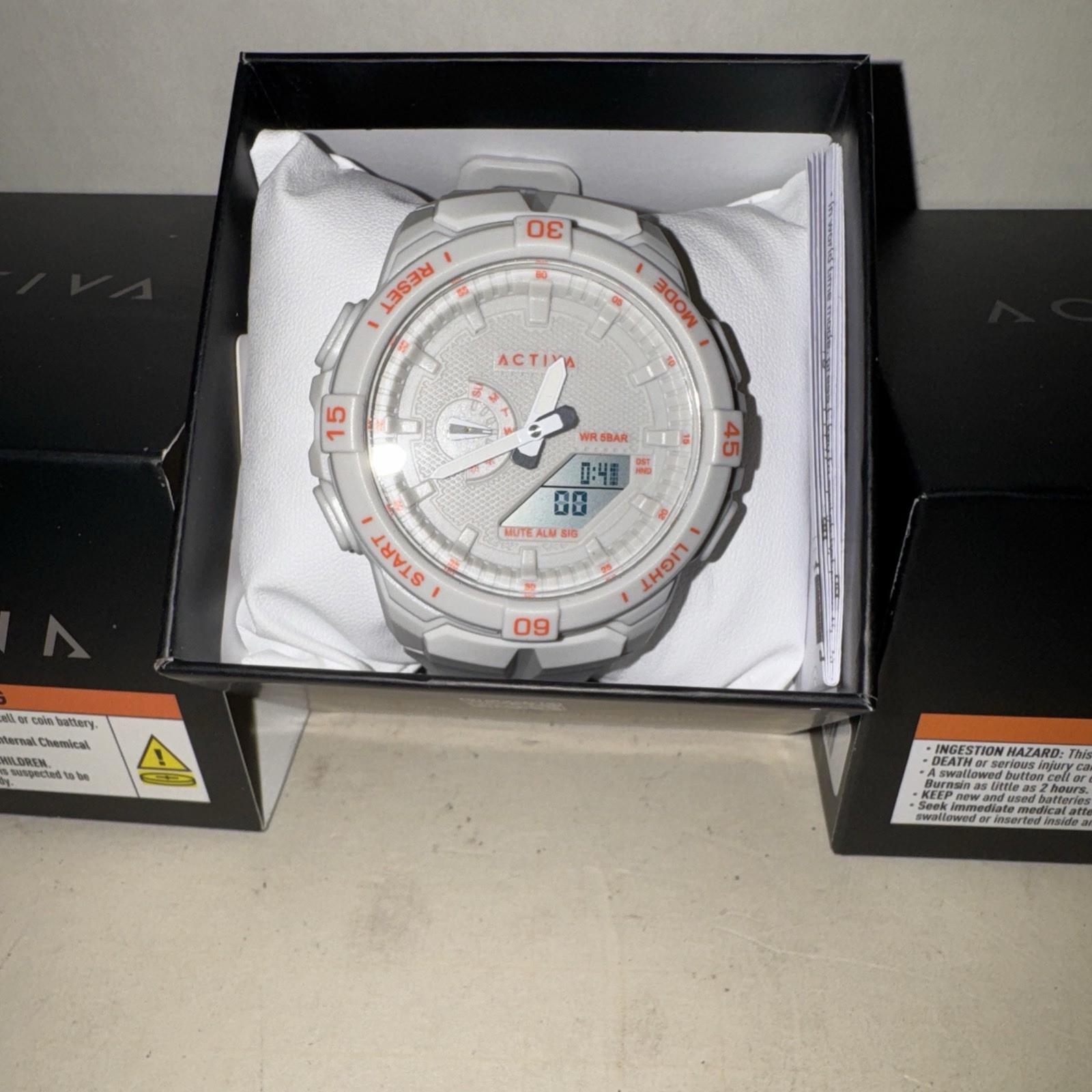 Activa Spry X Invicta Digital Essentials Men 53mm ABS Grey SK160 ACW2583-002