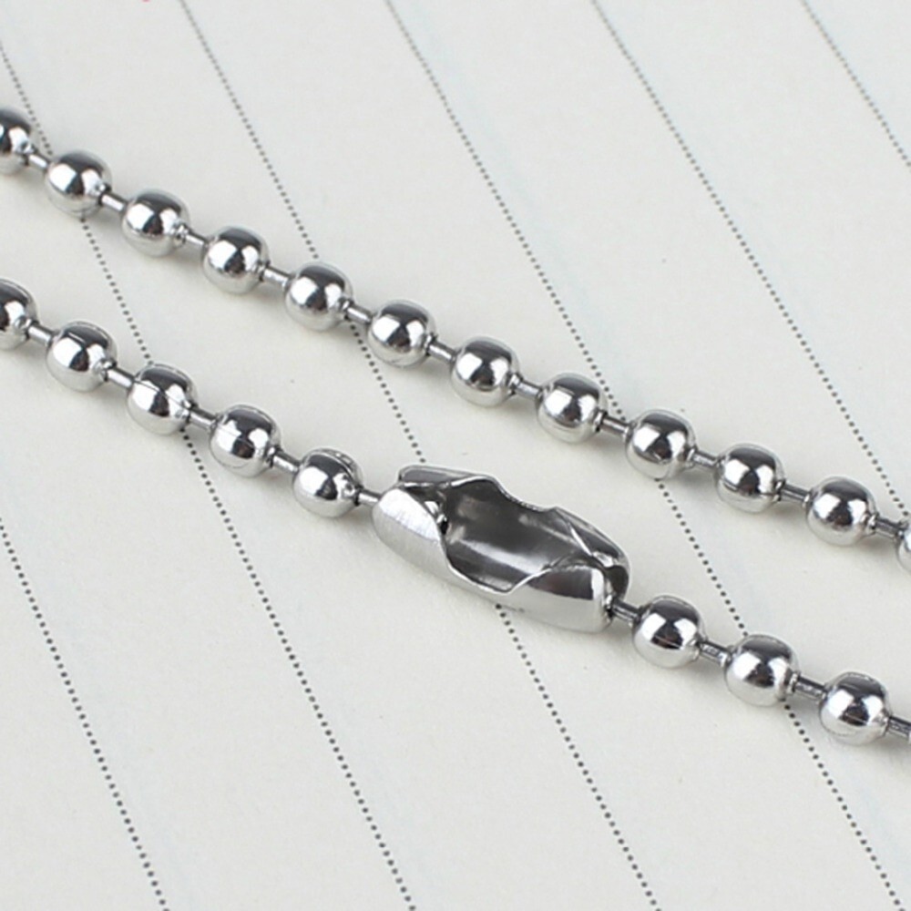 22″ Stainless Steel Bead Ball Necklace 22 Inch 2mm Jewelry Unisex Chain
