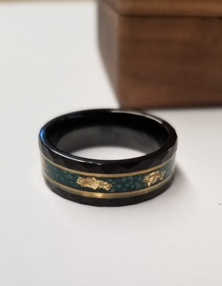 Saga Bands The Guardian Wings Ring sz 10.5