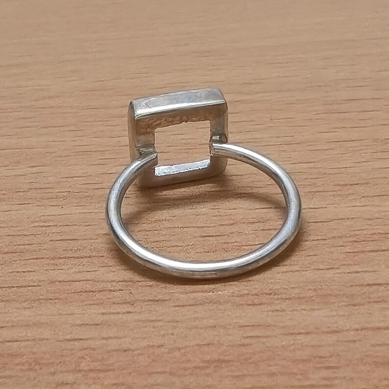 925 Sterling Silver 10mm Square Bezel Cup Setting Blank DIY Jewelry Handmade