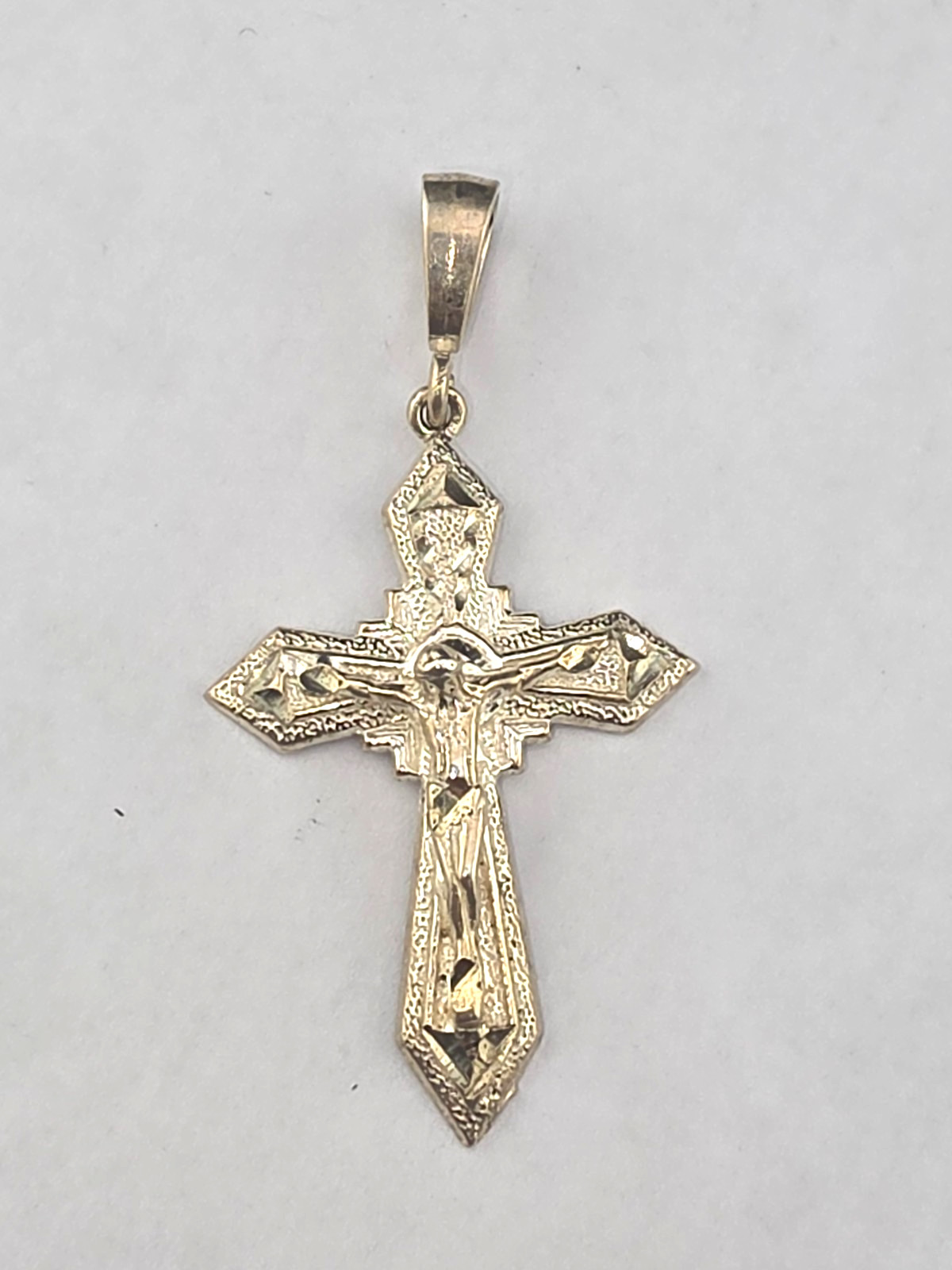 Beautiful Sterling Silver Crucifix Pendant 2.25″