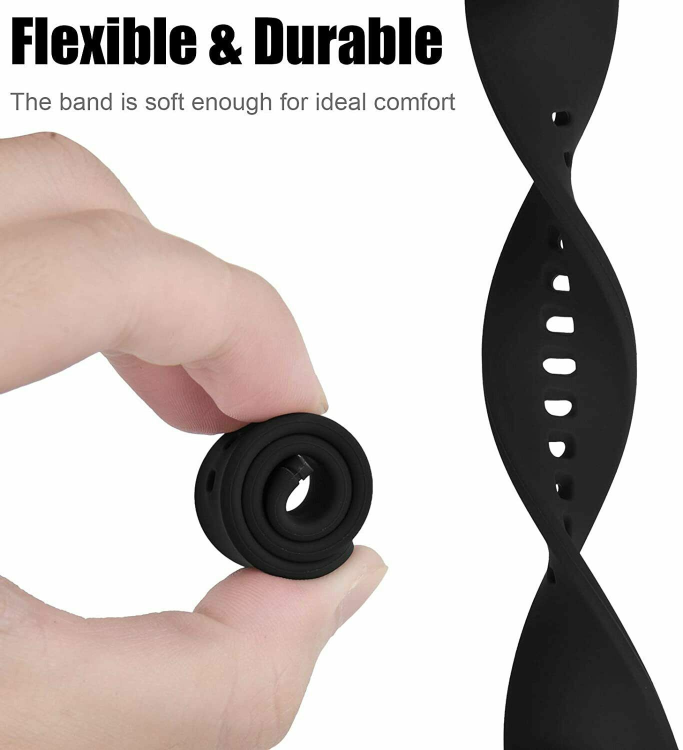 Silicone Strap For Fitbit Versa 4 3/Sense 2 1 Watch Sport Buckle Wrist Watchband