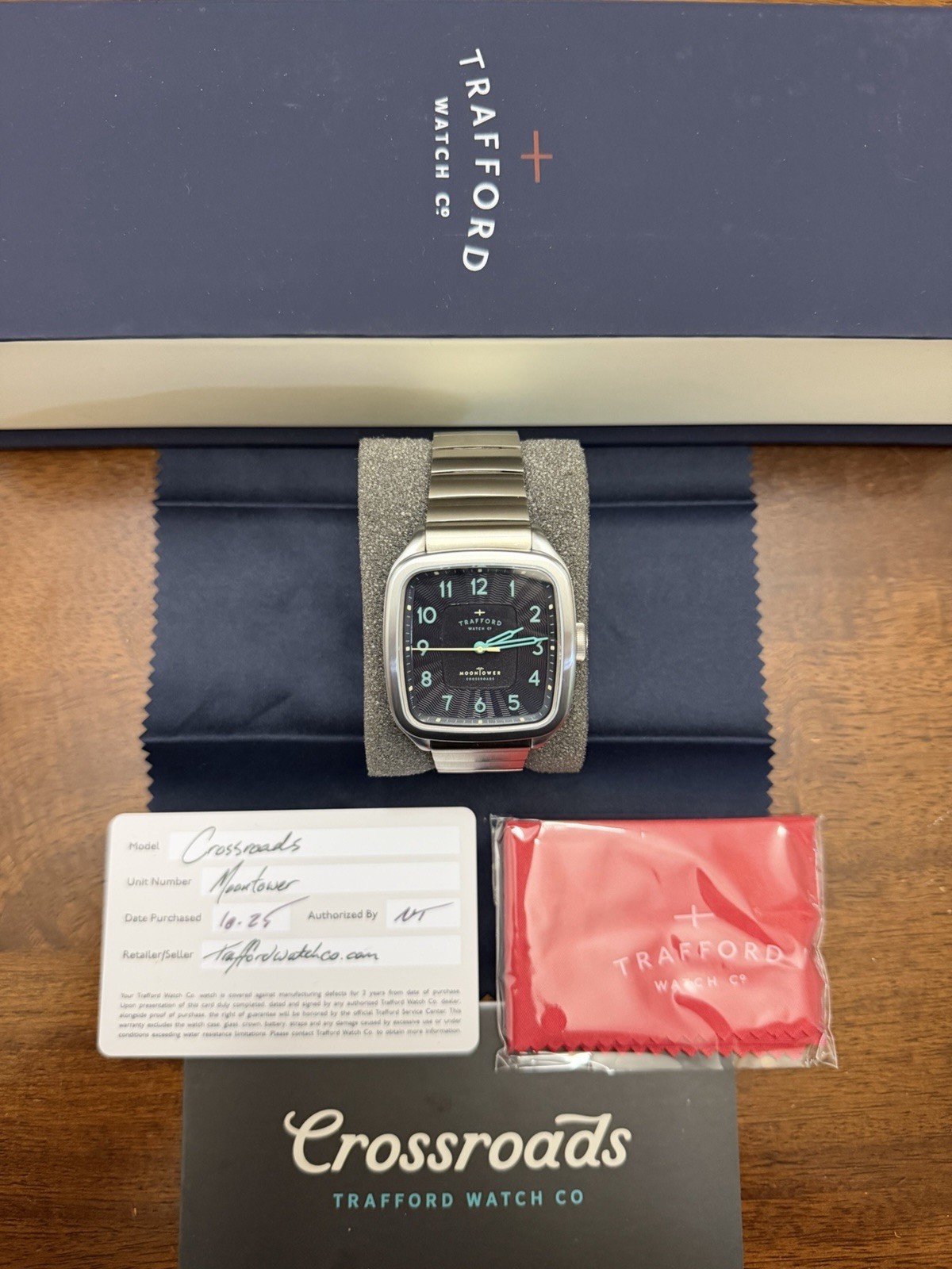 Trafford Watch Co. Crossroads Moon Tower Edition + Metal Bracelet