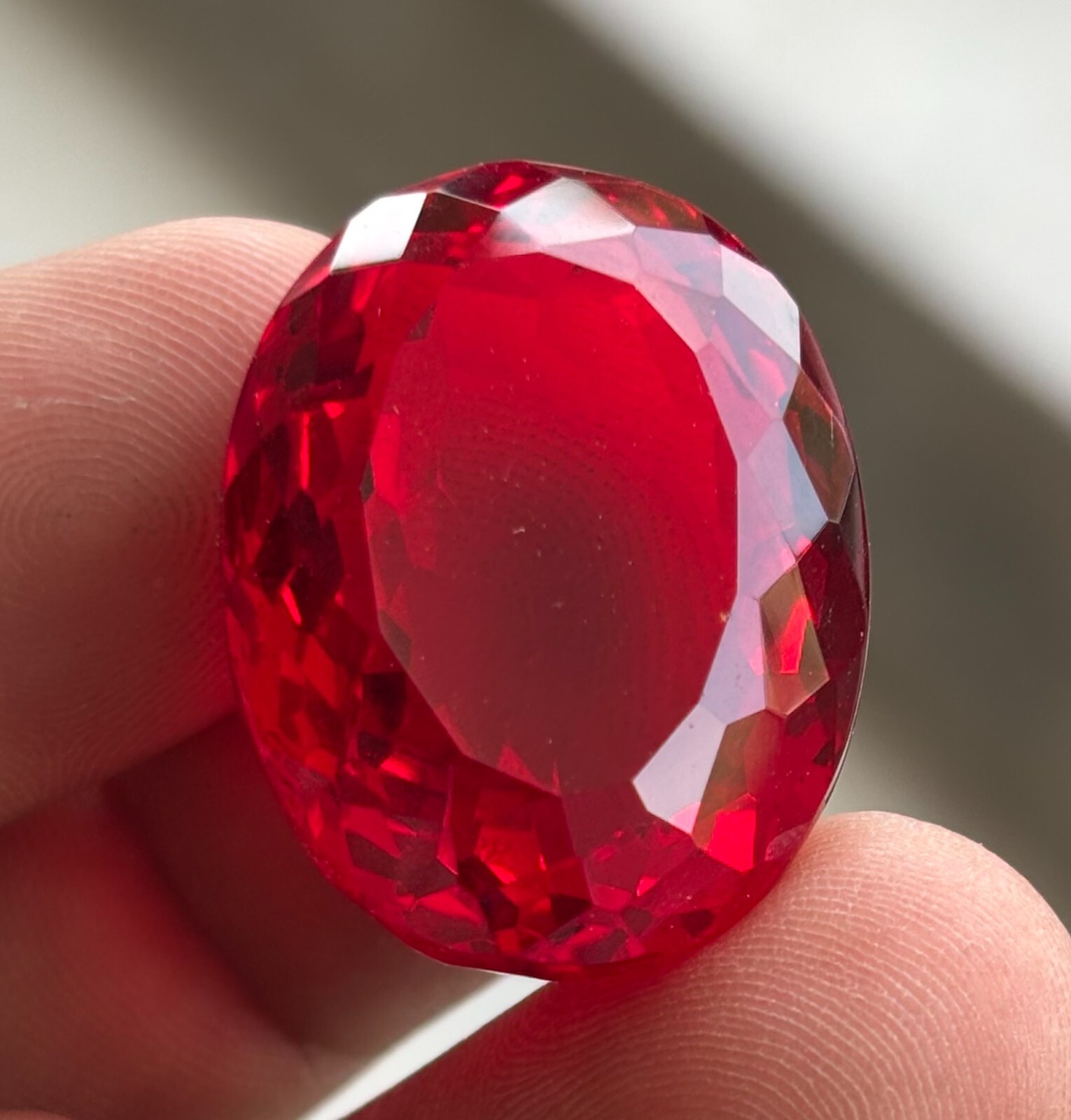 205 CT BIG SIZE Natural Certified Blood Red Ruby Oval Cut Loose Gemstone