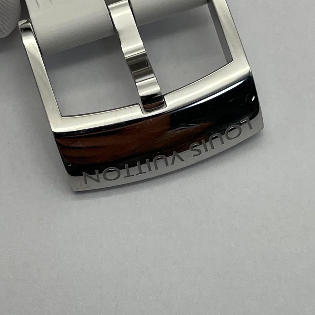 LOUIS VUITTON Tambour Horizon Rubber Watch Strap White R15062 BW1118