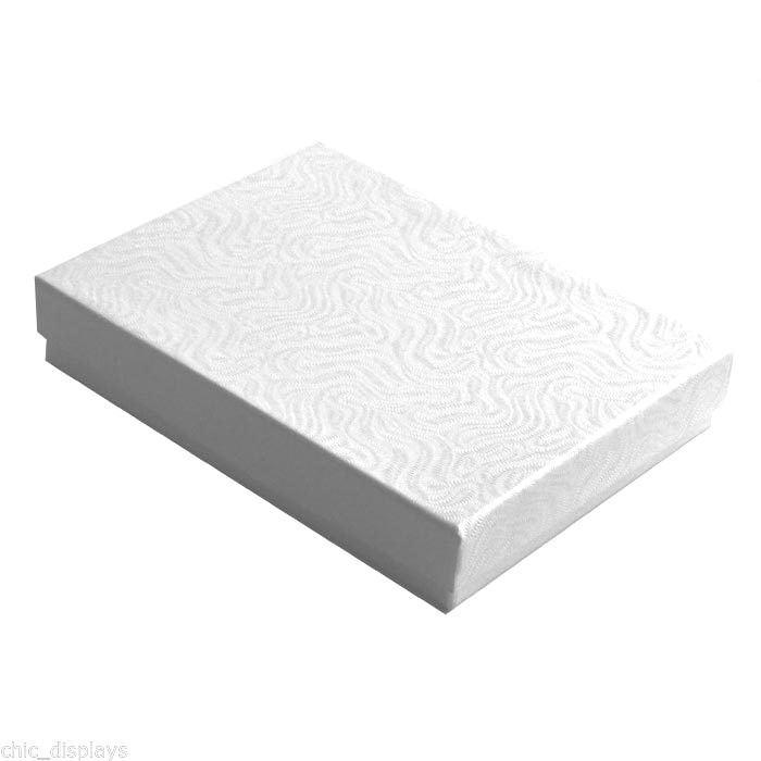 4pc White Gift Boxes Cotton Filled Boxes Large Jewelry Boxes Large Gift Boxes