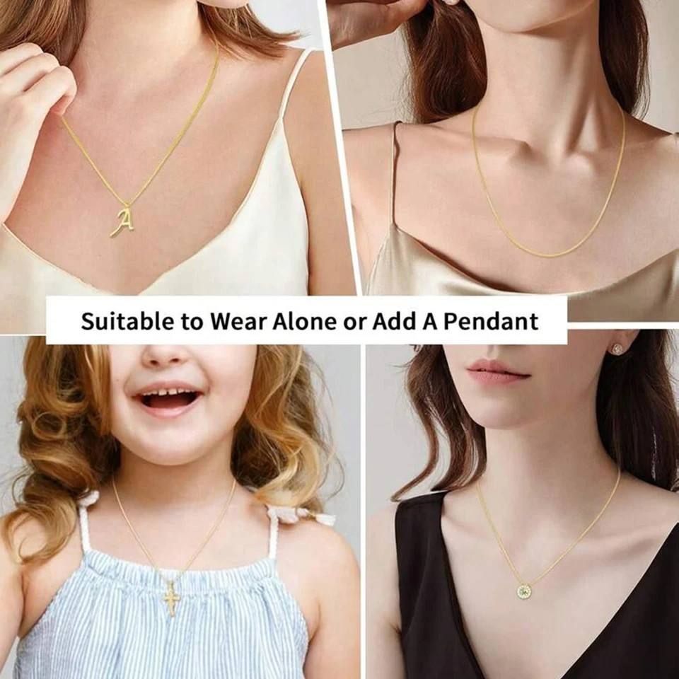 925 Sterling Silver Chain Necklace All Sizes Stamped .925 – Free Shipping USA
