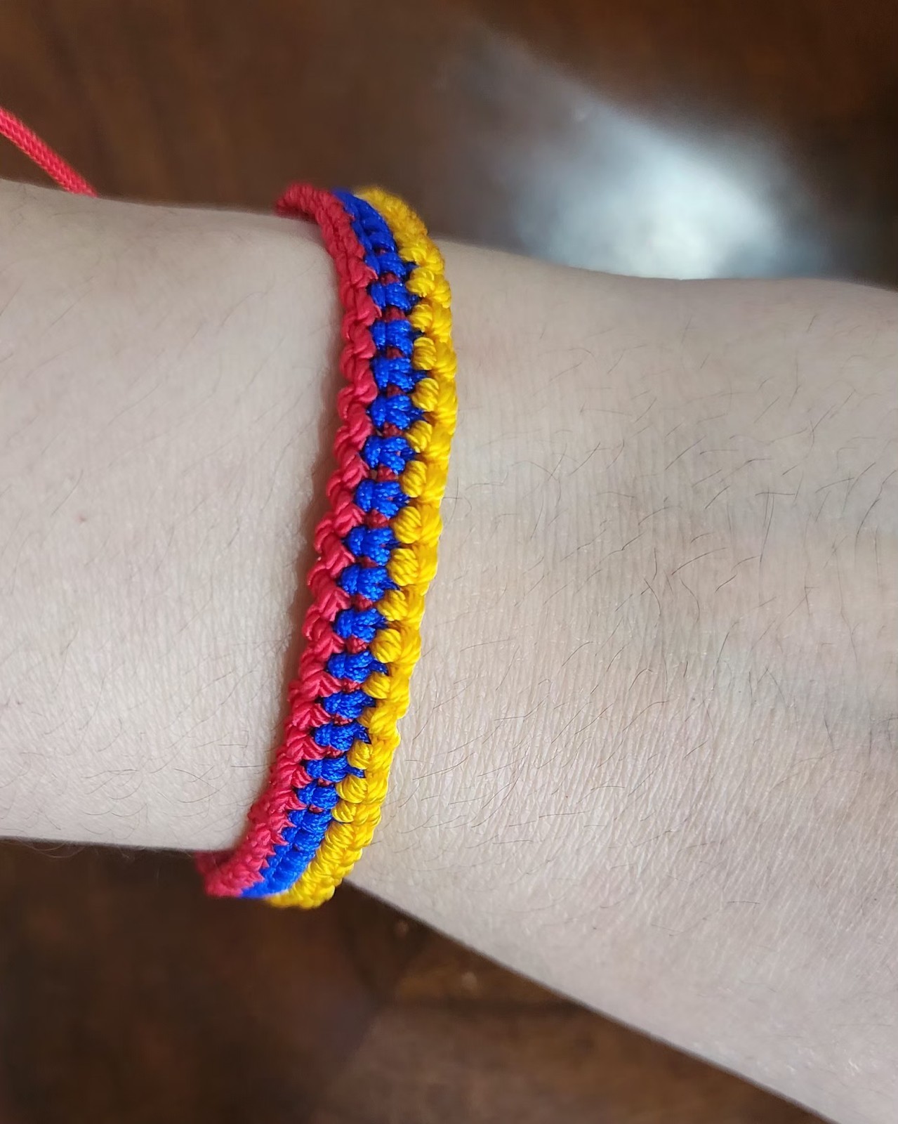 Colombian Flag Colors /Adjustable Bracelet / Pulsera Colombianas, Unisex