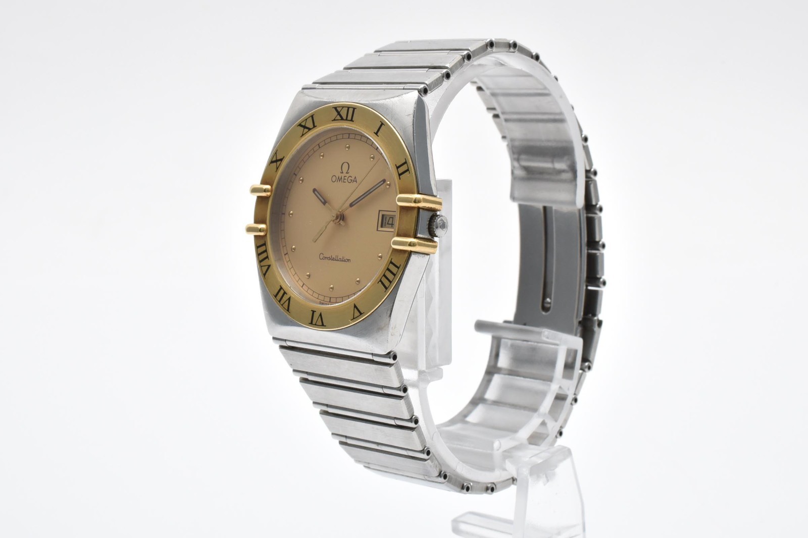 【Box】Omega Constellation 396.1080 Rare Cal.1441 Gold Steel Quartz Mens Works #87