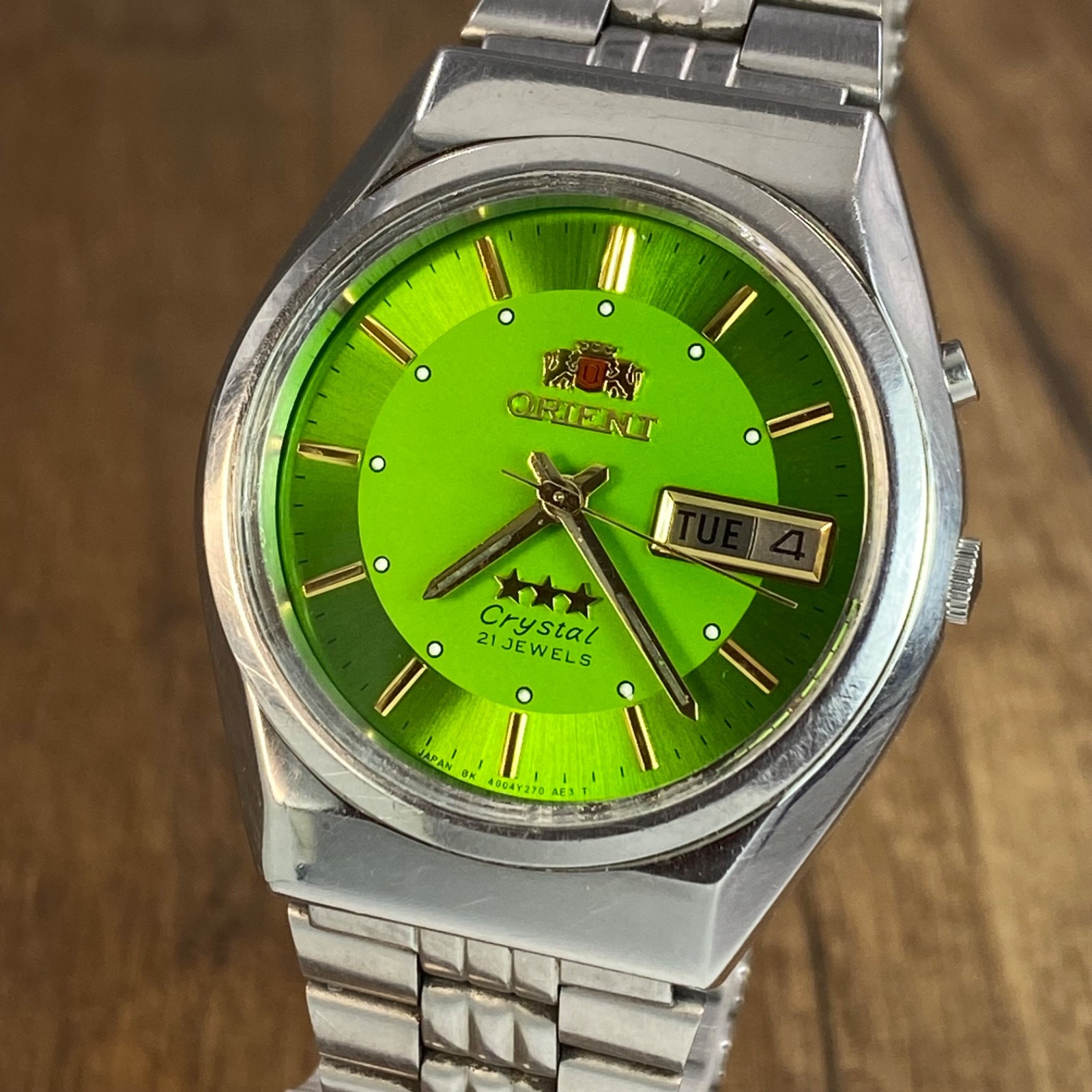 Orient 3 Stars Crystal vintage automatic 21 jewels Japan mens watch