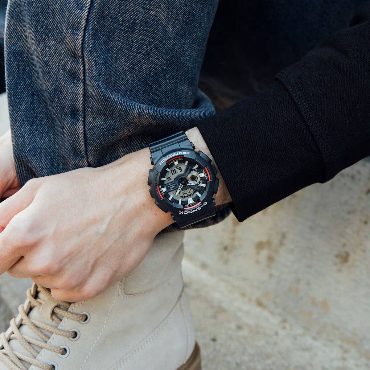 CASIO G SHOCK Iconic Styles GA 110RL 1AJF black first generation G SHOCK color m
