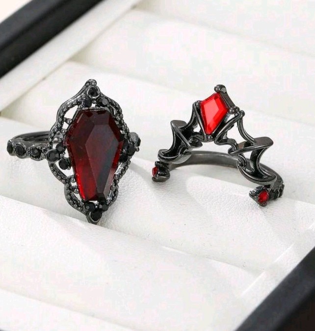 Enchanted Reality Warping Coffin Ring Chaos Magic Necromancy Amulet Gothic