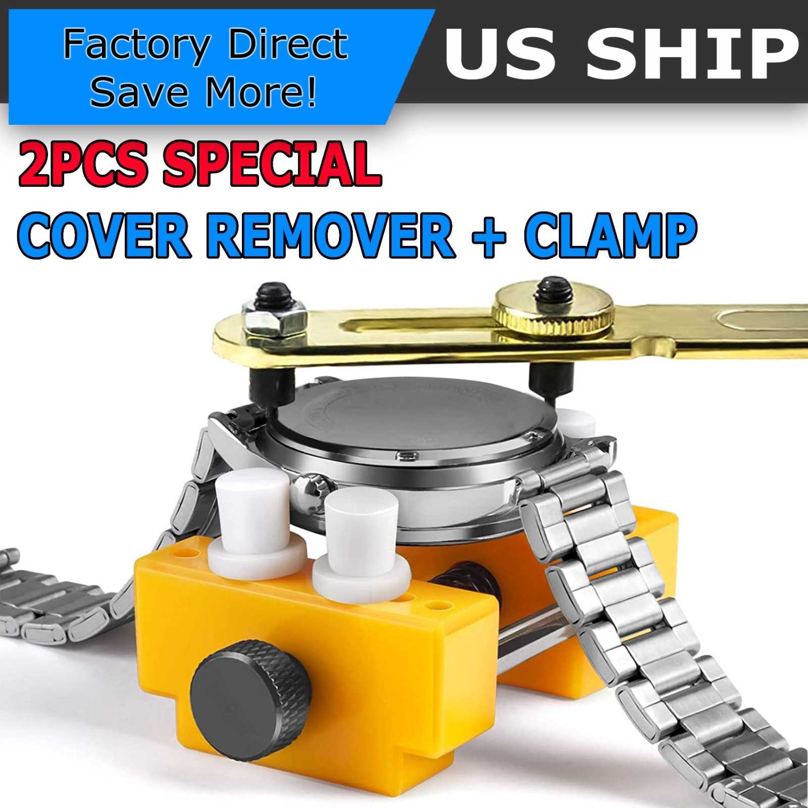 Watch Back Case Cover Opener Adjustable Handy Remover Repair Watchmaker Tool