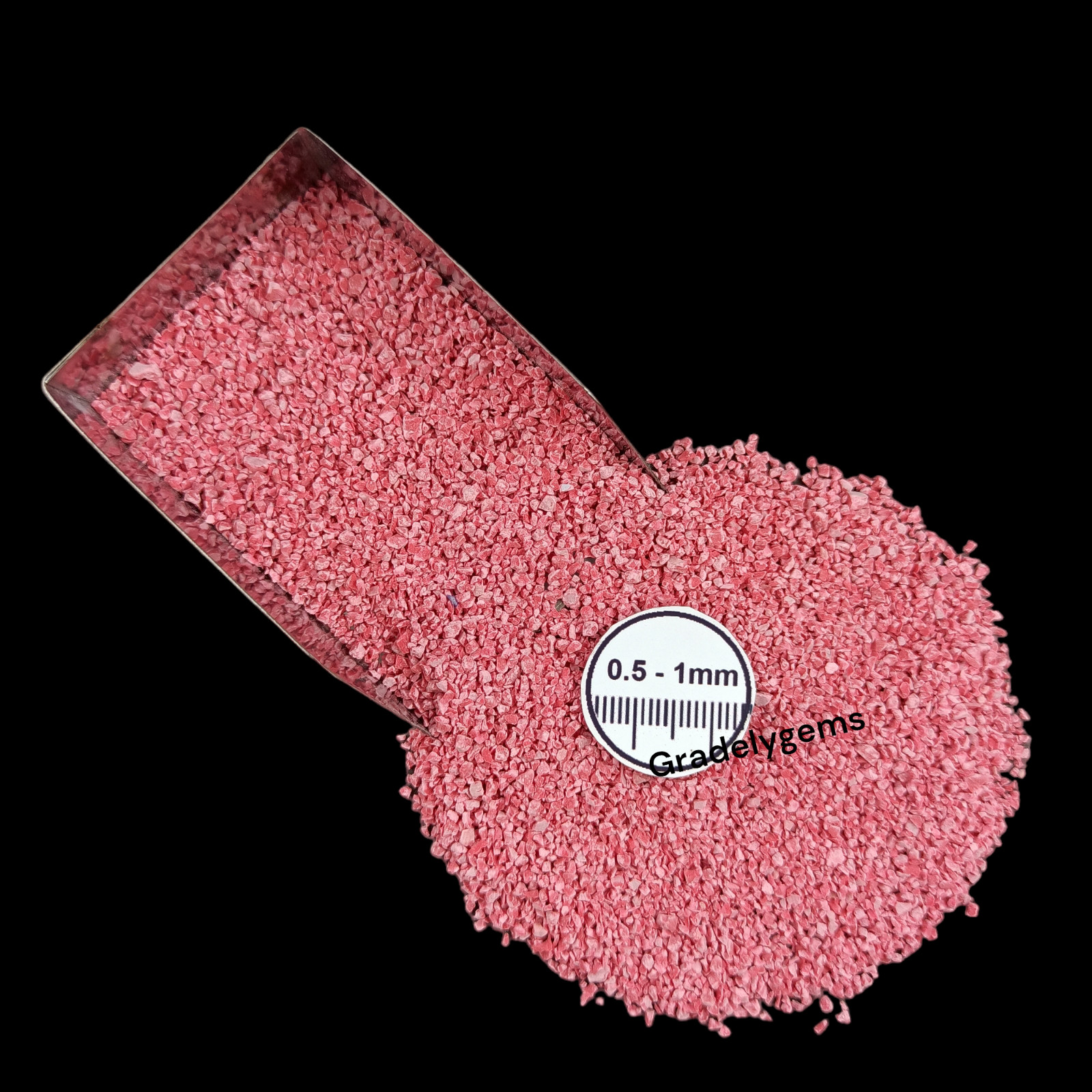 Red Turquoise Gemstone Crushed Powder – Bold Crimson Beauty for Resin Art, Craft