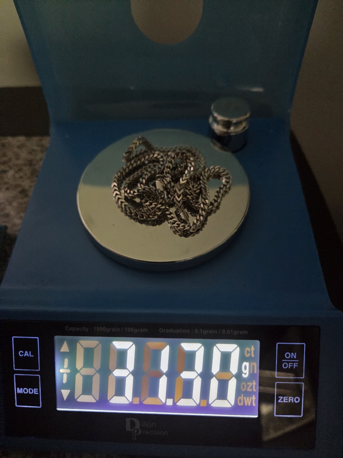 925 Sterling Silver 24″ 3mm Solid Franco Chain 31g Rhodium Italy Necklace