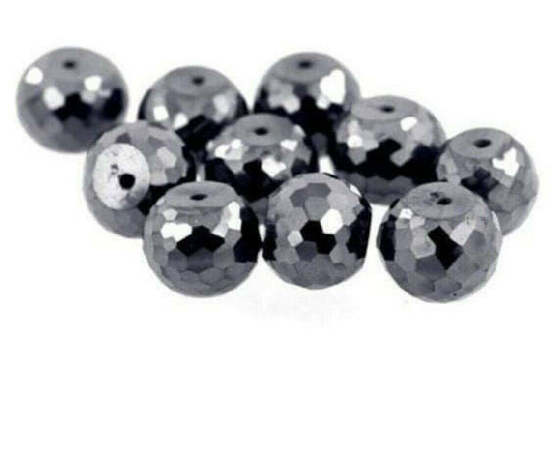 Black Diamond Beads 8 mm 36 Pcs Great Shine Quality AAA Certified Jewelry making