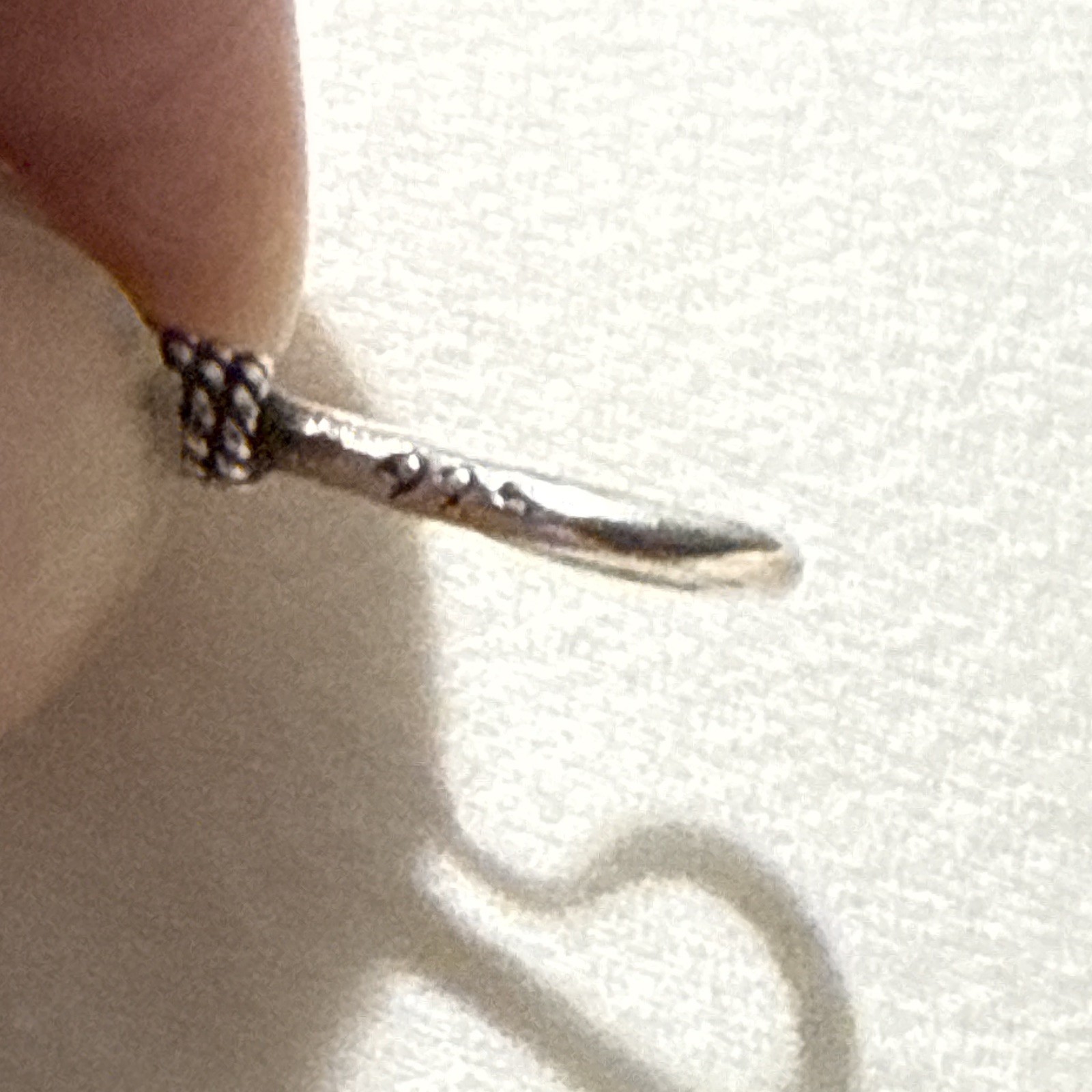 Silver 925 Byzantine Chain Bracelet, Hook Closure, No Stone