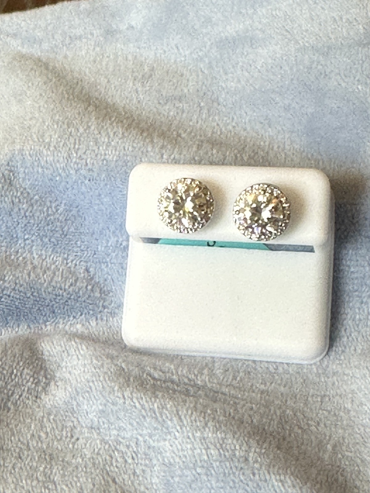 925 sterling silver moissanite earrings