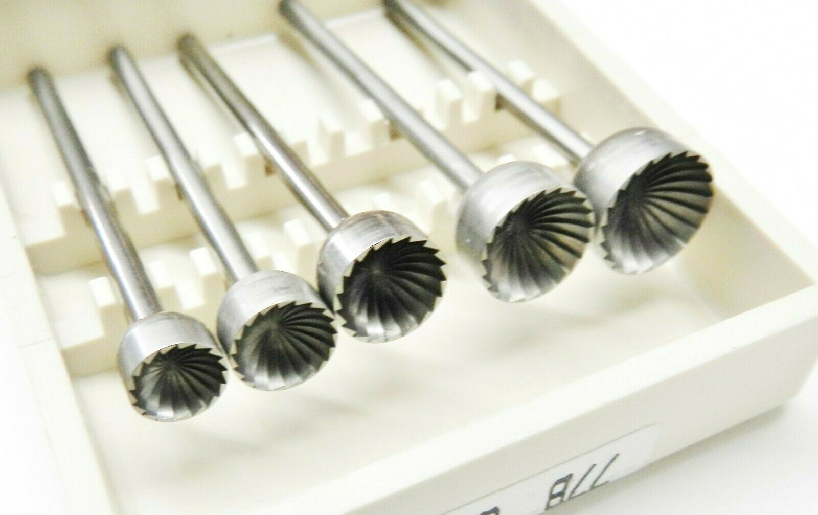 Large Cup Bur Set Fig 77b Concave Cutter Fraise 5Pc Assortment 6mm to 10mm Swiss