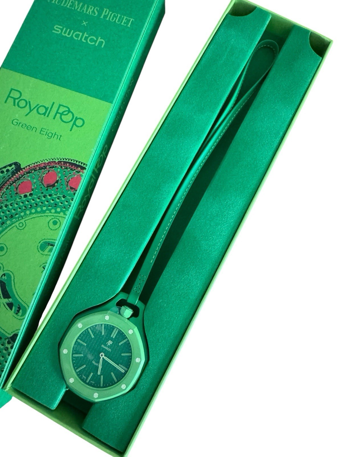 Authentic New Swatch x Audemars Piguet AP Bioceramic Royal Pop Green In Hand