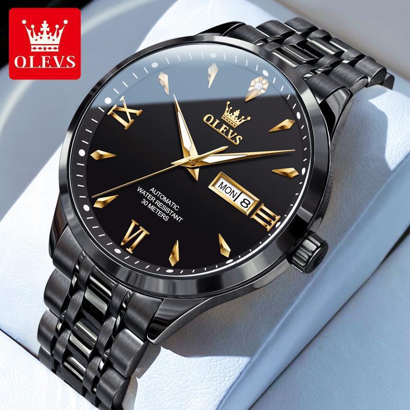 OLEVS Waterproof Luminous Diamond Dial Automatic Mechanical Business Watch Men’s