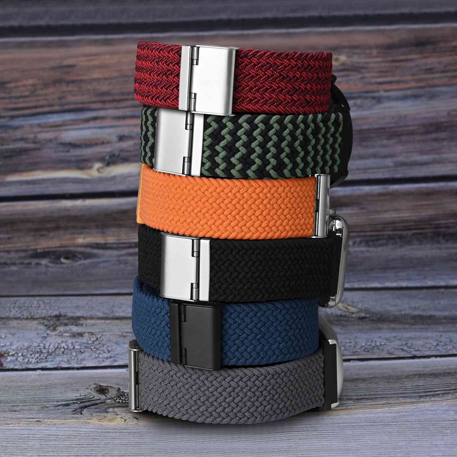 Wocci Nylon Watch Band 16mm 18mm 19mm 20mm 21mm 22mm 24mm Replacement Straps