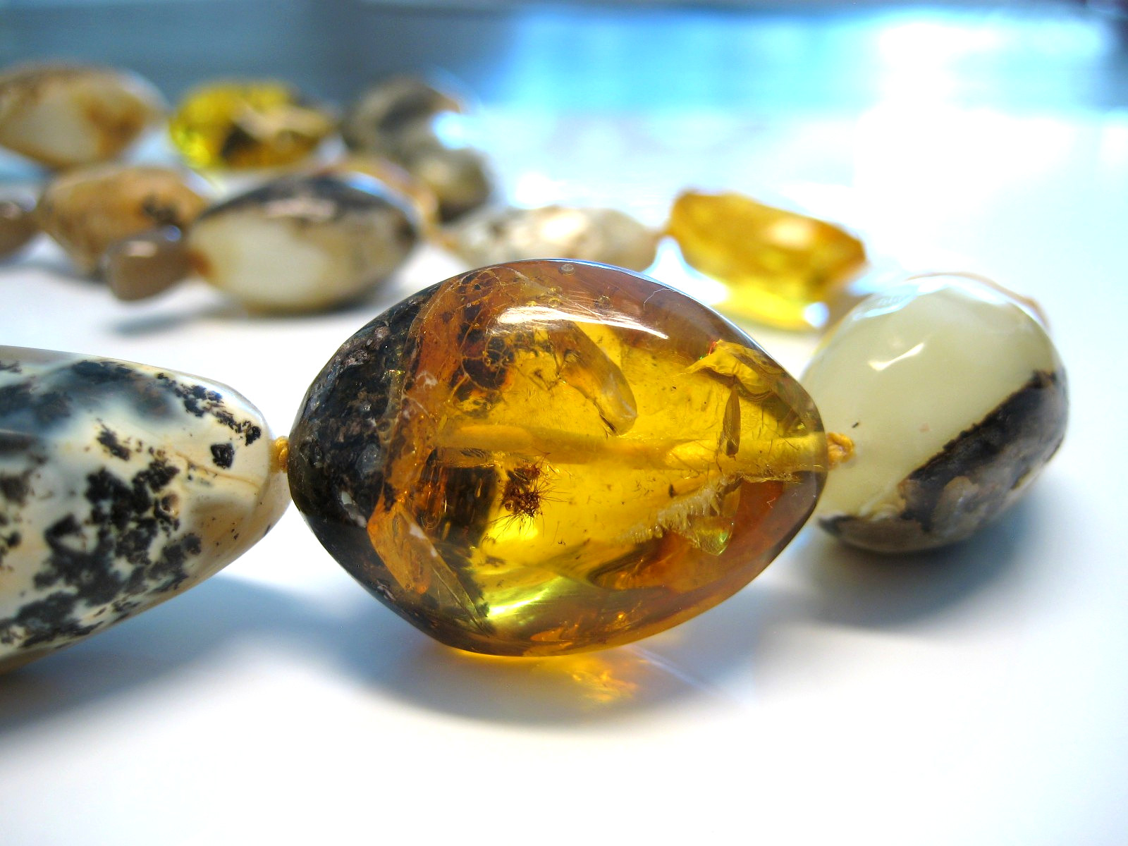 Genuine Huge Massive Amber Baltic Amber Necklace 76.2 grams 22.5 in !!!