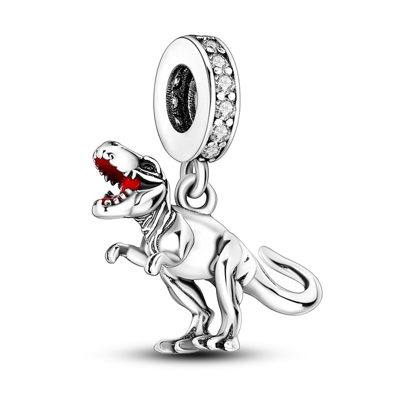 MULA 925 Sterling Silver Equestrian Charm CZ Horse Dog for Women’s Bracelet