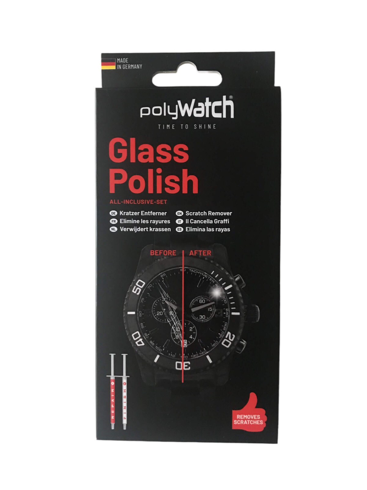 PolyWatch Glass Polish – Scratch Remover for Mineral and Sapphire Watch Crystals