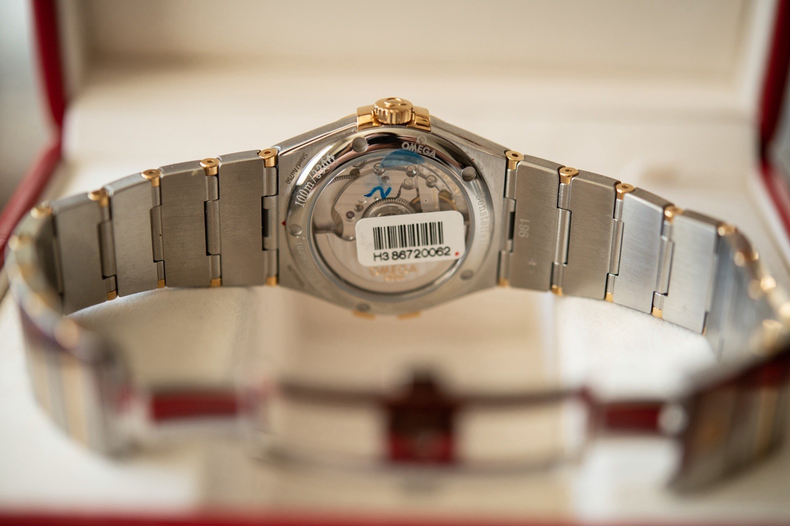 OMEGA Constellation Co-Axial Chronometer Date 35mm Gold Diamond Dial Box