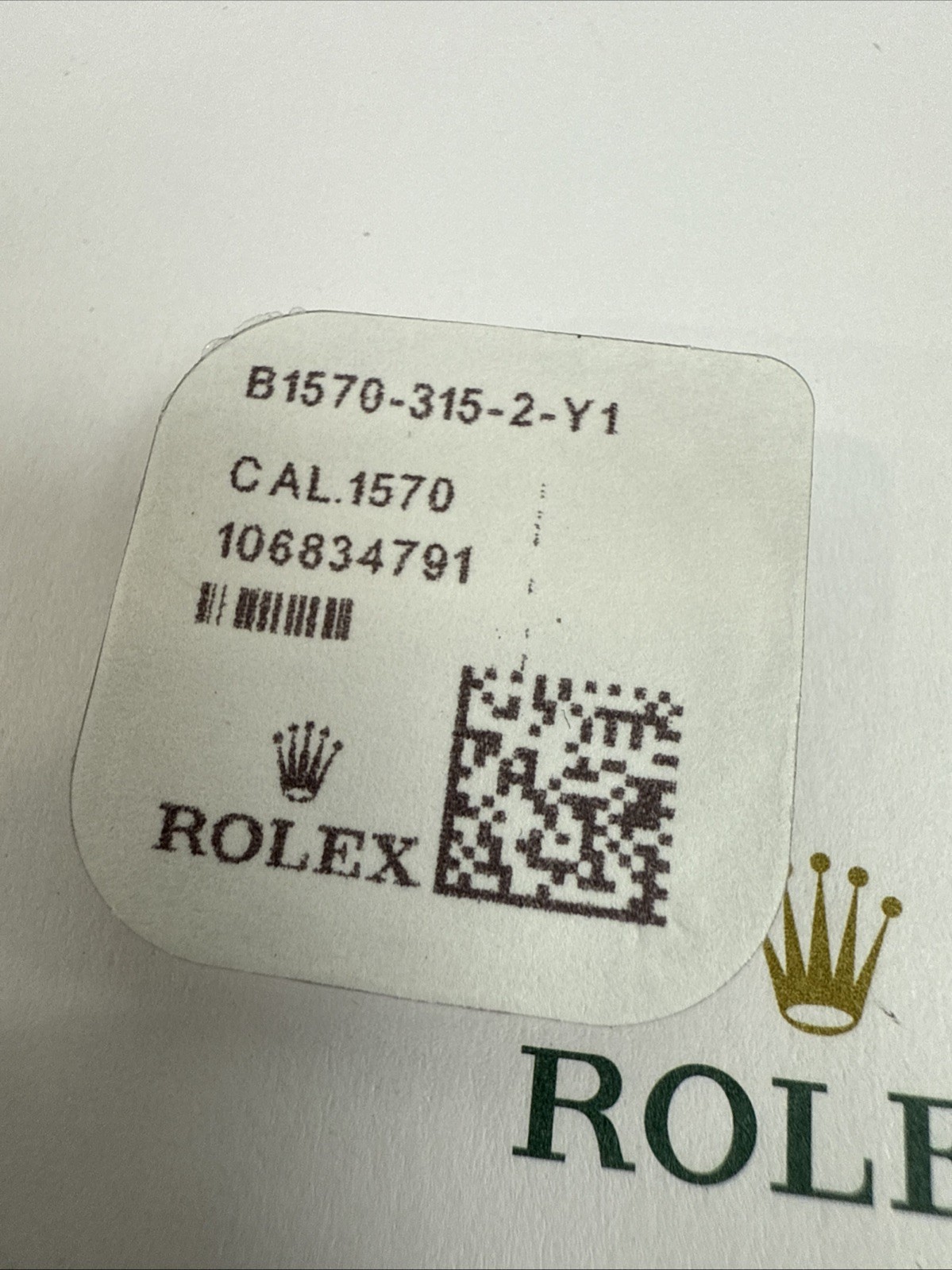 GENUINE Authentic Rolex 1530 1570 7827 315 Barrel Complete New Factory Sealed